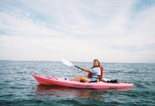 El kayak y el mar
